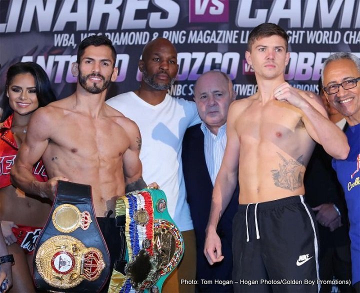 Jorge Linares vs Campbell Weigh-In Photos, Video