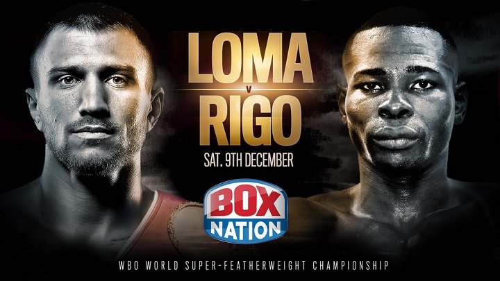 Vasily Lomachenko vs Guillermo Rigondeaux LIVE on BoxNation on Dec.9