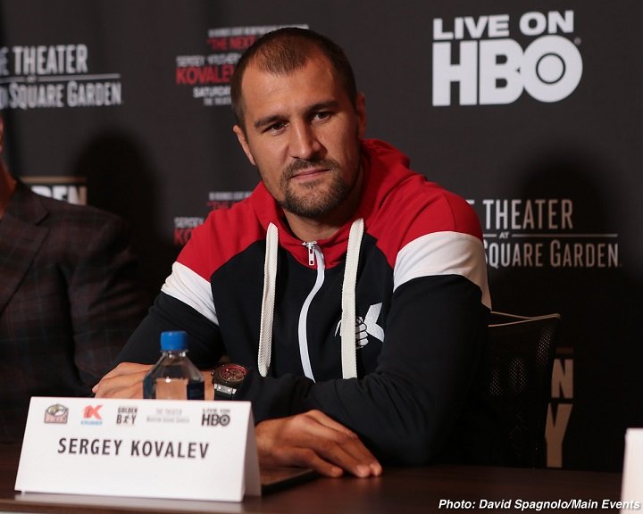 Sergey Kovalev vs. Vyacheslav Shabranskyy press conference quotes