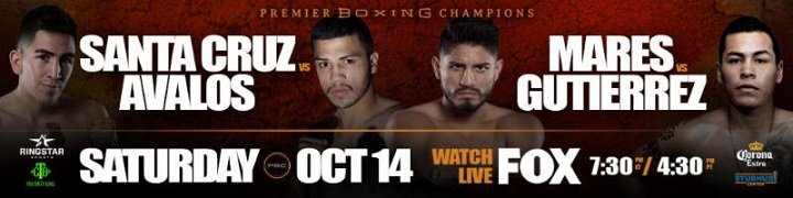 Santa Cruz-Avalos & Mares-Gutierrez square off on Fox this Saturday Abner Mares Andres Gutierrez Chris Avalos Leo Santa Cruz Press Room