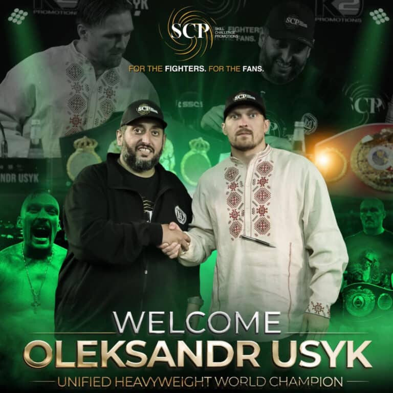 Oleksandr Usyk Signs With Saudi Arabian Promotional Company Skill Challenge Promotions