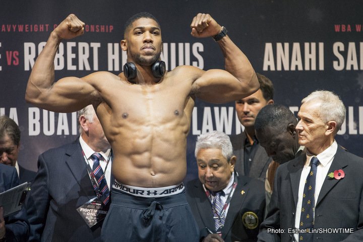 Anthony Joshua threatens to “freeze out” Deontay Wilder