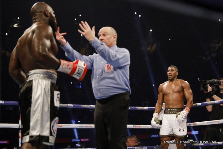 Anthony Joshua is the A-side in Wilder fight says Mayweather