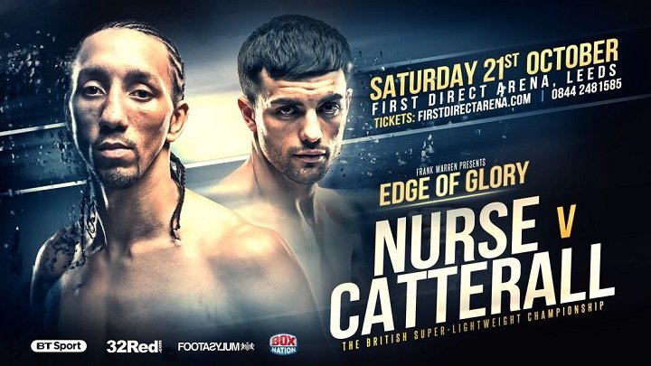 Jack Catterall faces Tyrone Nurse on 10/21 Jack Catterall Tyrone Nurse British Boxing Press Room