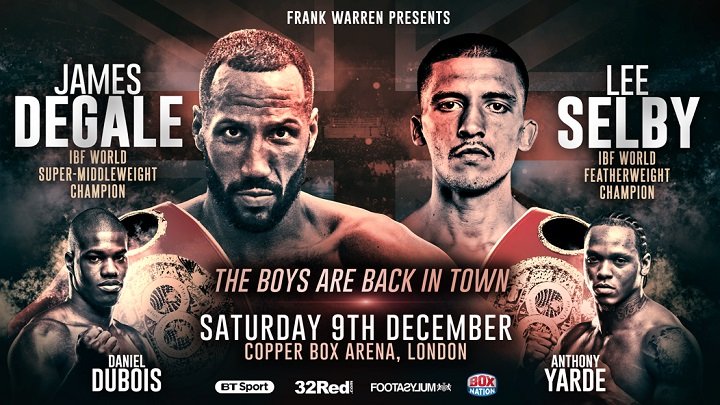 DeGale and Selby in action on December 9 in London, UK