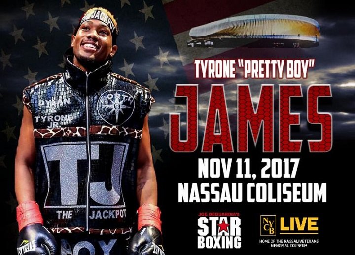 Tyrone 'Pretty Boy' James fights on Nov.11 Daniel Jacobs Luis Arias Press Room