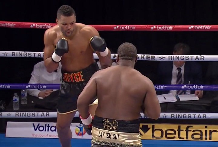 Joe Joyce wins pro debut, stops Ian Lewison in eighth-round