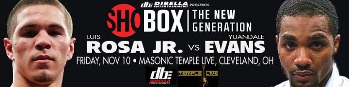 Luis Rosa faces Yuandale Evans on 11/10 on ShoBox Luis Rosa Yuandale Evans Press Room
