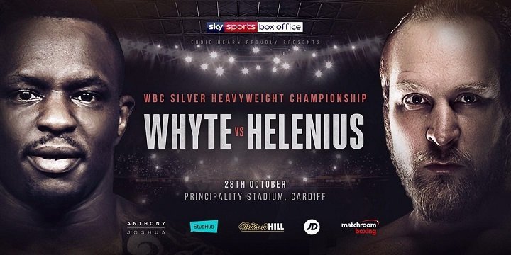 Whyte vs Helenius In Cardiff on Saturday