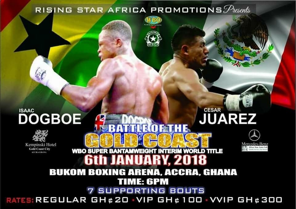 Isaac Dogboe ready for WBO interim world title fight against Cesar Juarez January 6