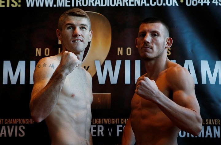 Liam Smith v Liam Williams 2 weights and running order Liam Smith Liam Williams British Boxing Press Room