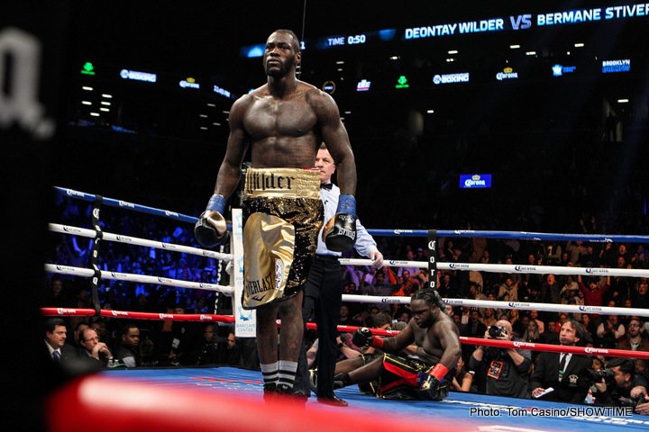 Viciously victorious over Stiverne, Wilder again calls out Joshua