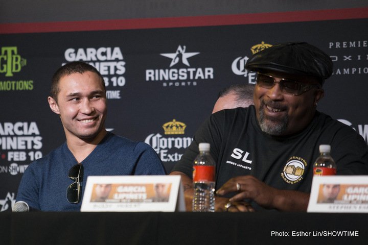 Mikey Garcia and Sergey Lipinets quotes for LA press conference