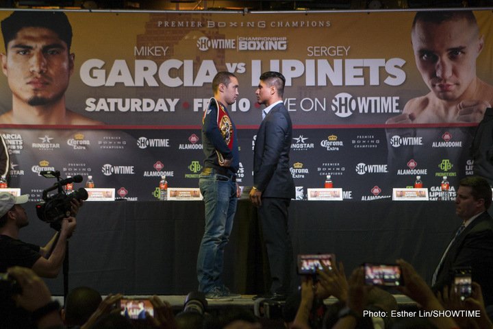 Mikey Garcia and Sergey Lipinets quotes for LA press conference