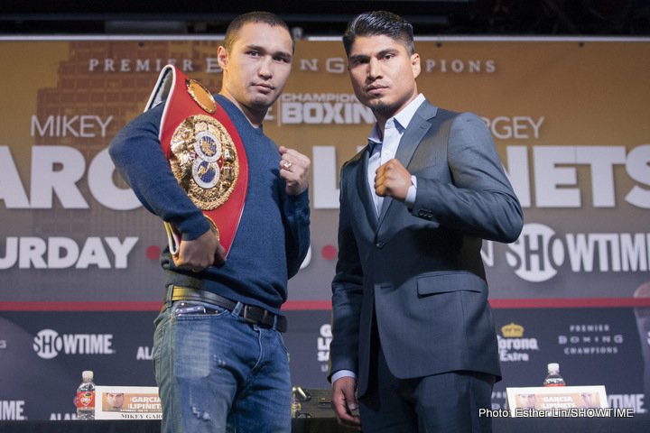 Mikey Garcia and Sergey Lipinets quotes for LA press conference