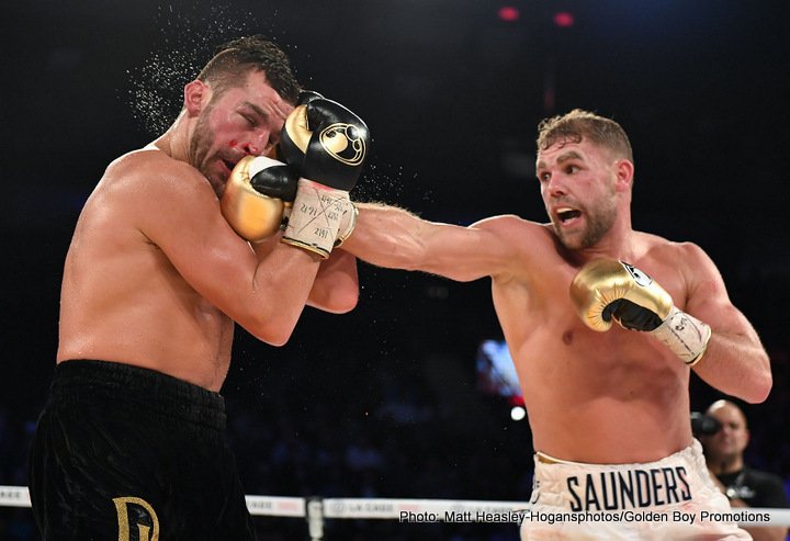 Billy Joe Saunders wins wide 12 round UD over David Lemieux, retains WBO middleweight title