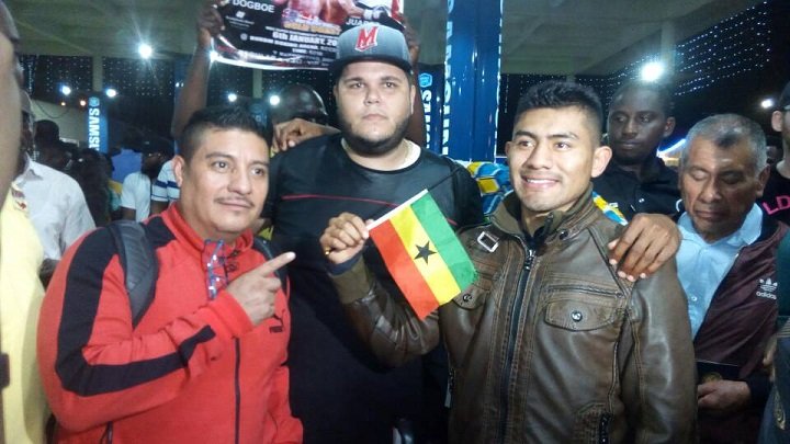 Cesar Juarez lands in Ghana with a vow to stop Dogboe in WBO title fight Jan 6