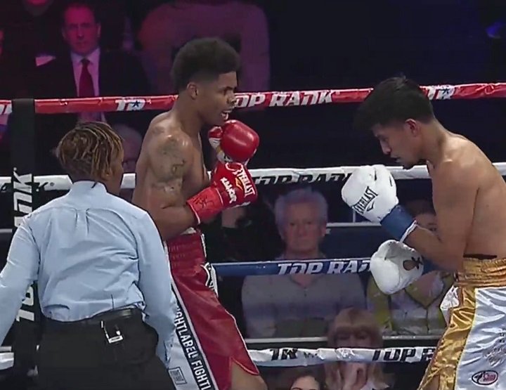 Results: Shakur Stevenson stops Oscar Mendoza Bryant Cruz Christopher Diaz Oscar Mendoza Shakur Stevenson Boxing News Boxing Results