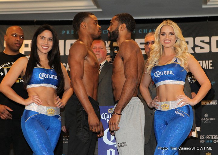 Weights: Spence 147, Peterson 146.75