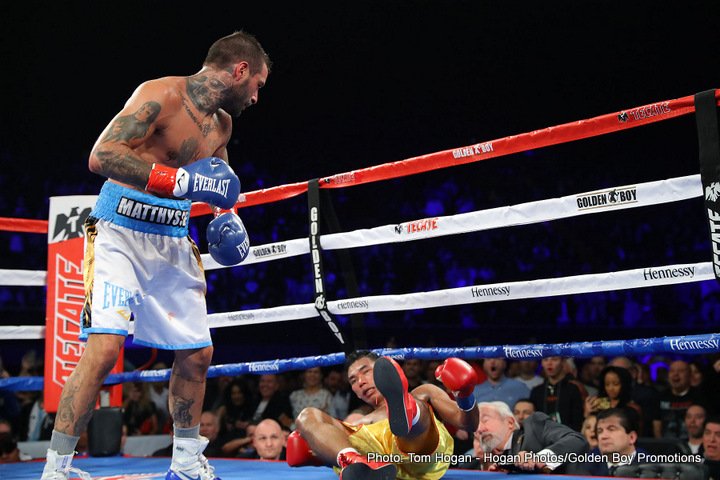 Matthysse knocks Kiram out cold in 8th round!