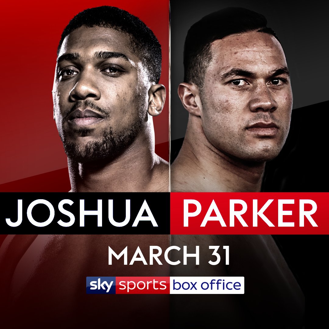 Anthony Joshua vs Joseph Parker set for March 31 in Cardiff