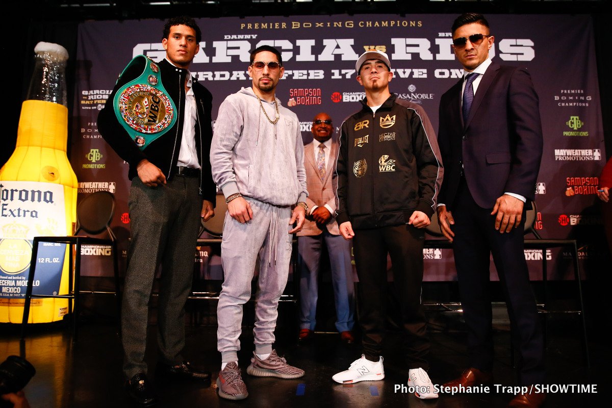 Danny Garcia and Brandon Rios final press conference videos, quotes