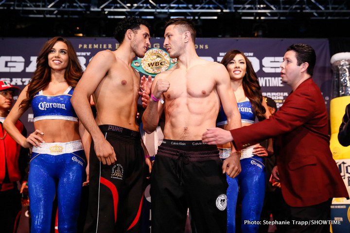 Danny Garcia - Brandon Rios official weights