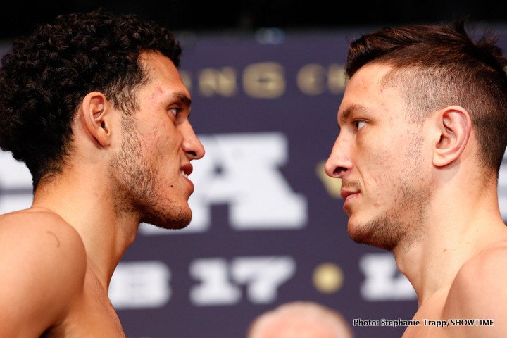 Danny Garcia - Brandon Rios official weights