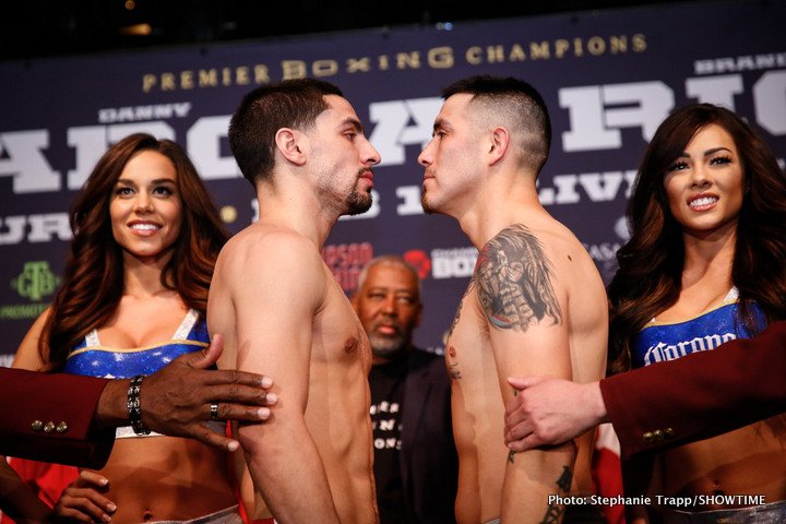 Danny Garcia - Brandon Rios official weights