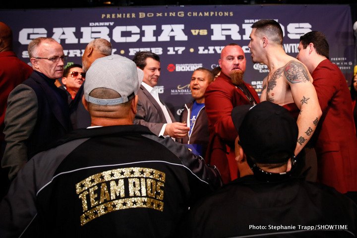 Danny Garcia - Brandon Rios official weights