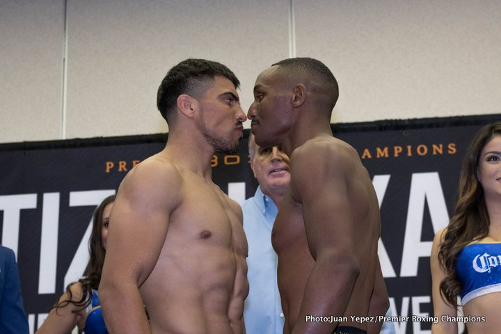 Caleb Plant, Devon Alexander, Victor Ortiz boxing image / photo