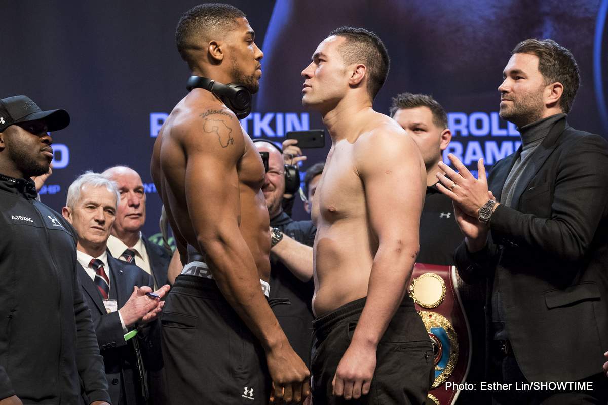 Live Stream: Joshua vs Parker Showtime Weigh-In
