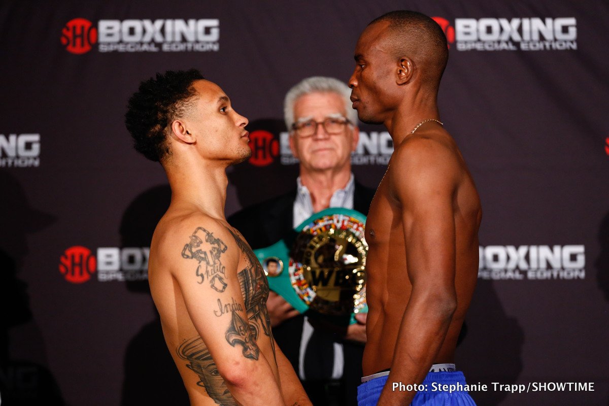 Regis Prograis and Julius Indongo - Official weights