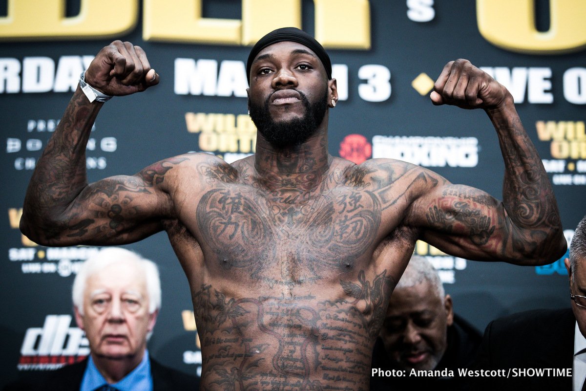 Deontay Wilder: A fight between me and Fury is closer than Joshua fight ever was
