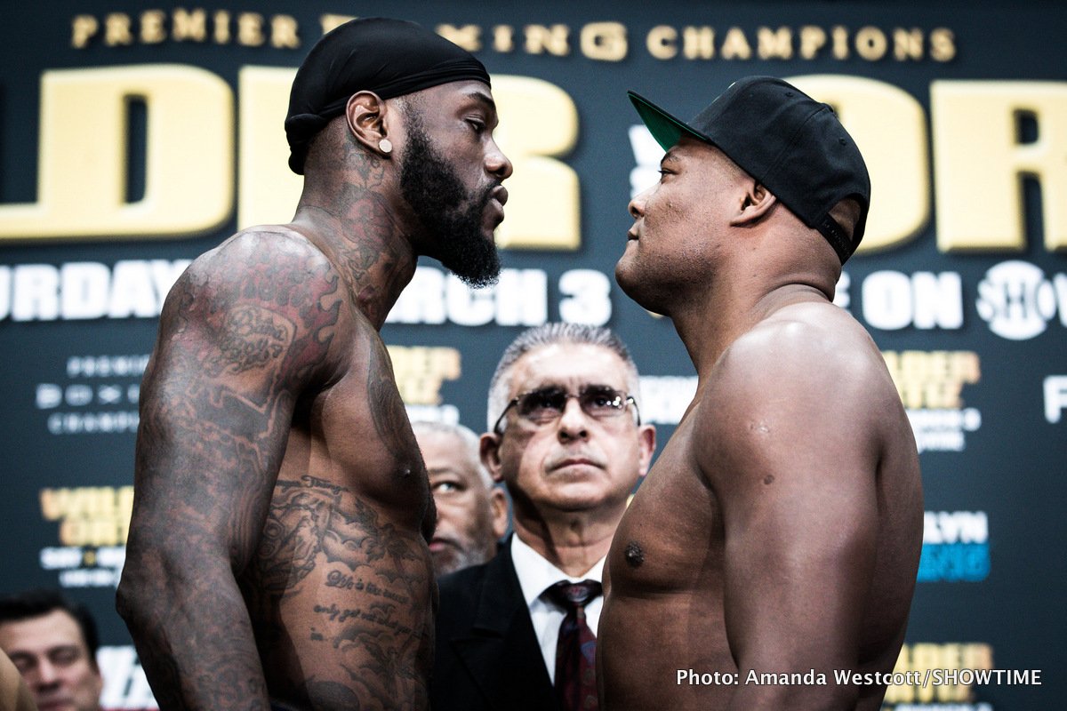 Wilder vs. Ortiz & Dirrell vs. Uzcategui weights & quotes