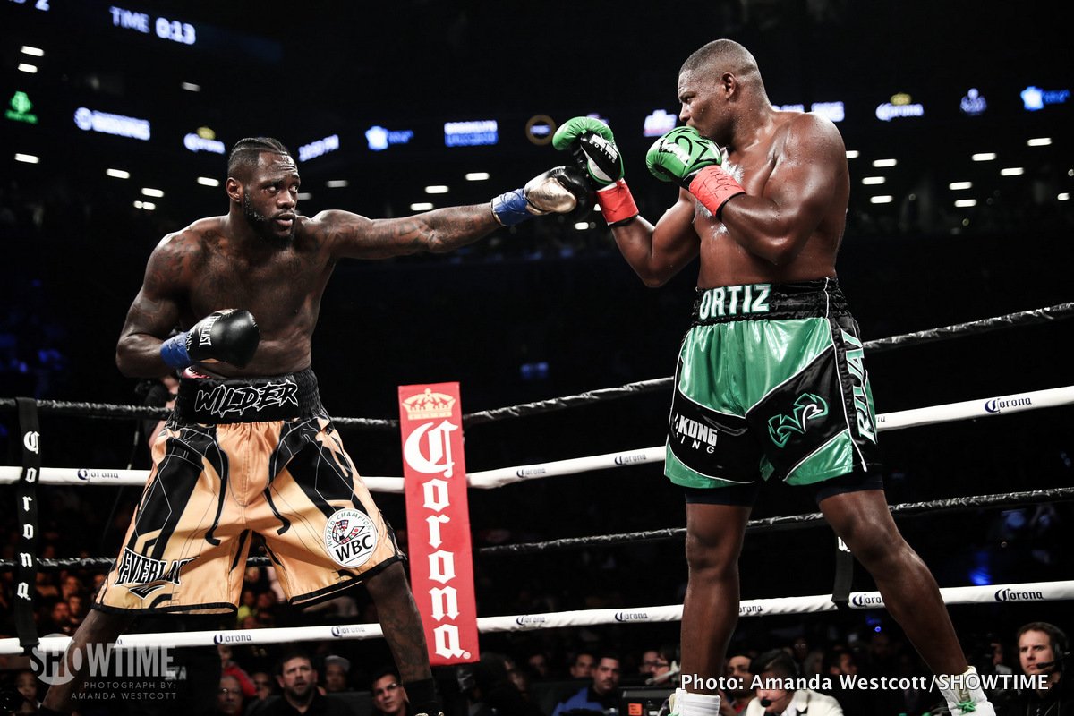 Boxing photo: Andre Dirrell, Deontay Wilder, Jose Uzcategui, Luis Ortiz image Results: Deontay Wilder stops Luis Ortiz in 10th