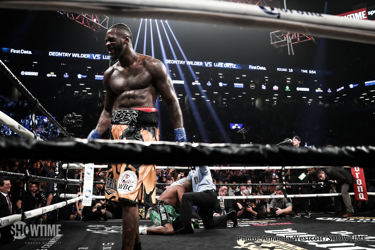 Wilder KO10 Ortiz – in coming through the toughest fight of his career, Wilder proves he is THE man at heavyweight