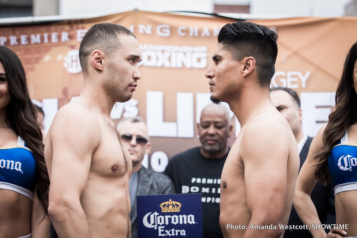 Mikey Garcia / Sergey Lipinets Weigh-In Results