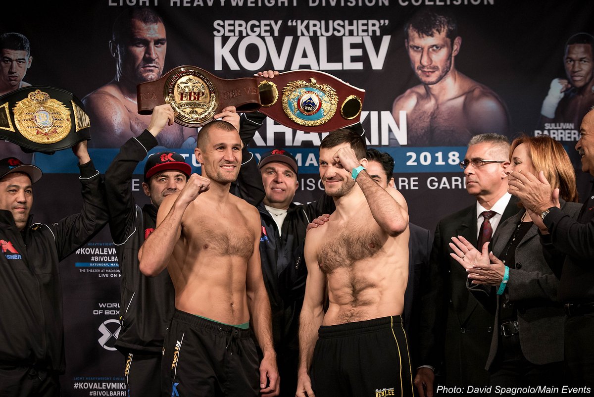 Weights: Kovalev-Mikhalkin & Bivol-Barrera