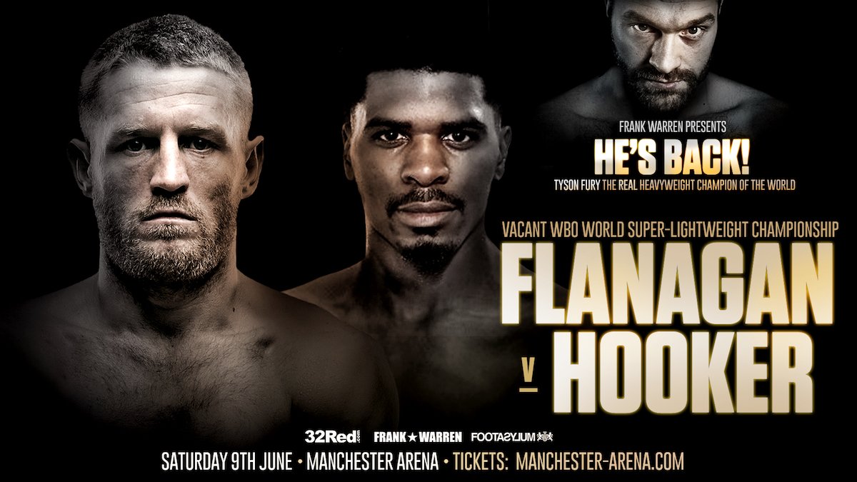 Tyson Fury Undercard: ‘Trojan’ Williamson & Flanagan vs Hooker in Manchester Maurice Hooker Terry Flanagan British Boxing Press Room