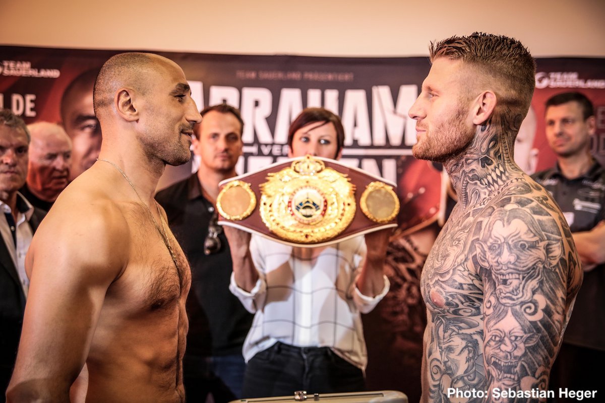 Abraham v Nielsen on Saturday, Weigh-In Results