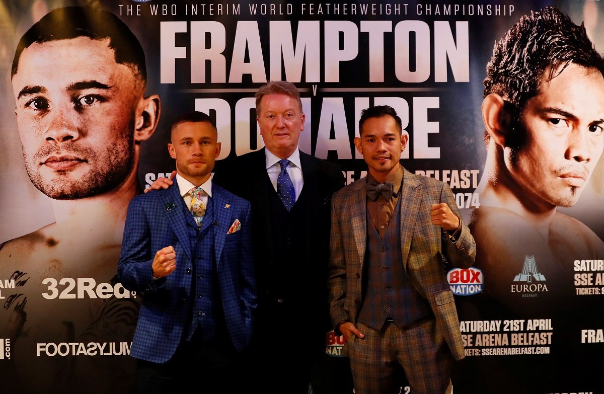 Frampton vs Donaire live on Boxnation - Saturday