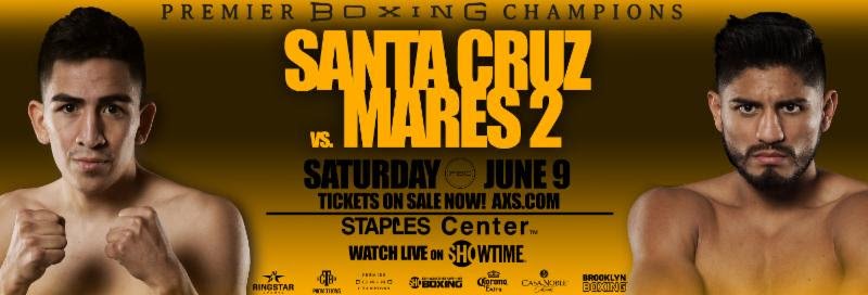 Leo Santa Cruz battles Abner Mares on June 9 on Showtime