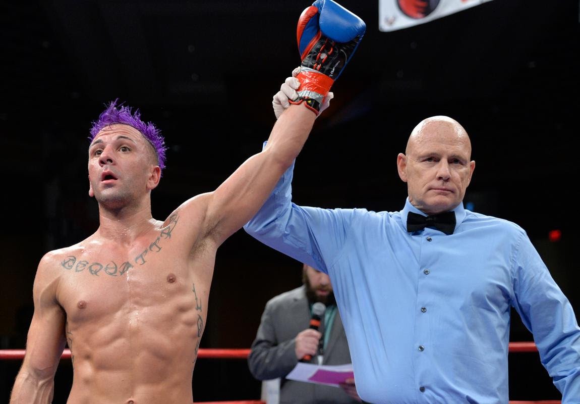 Nicky DeQuattro vs. Andy Aiello on May 11 Andy Aiello Nicky DeQuattro Press Room
