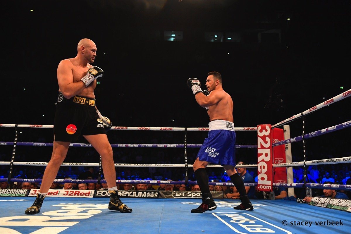 Photos: Tyson Fury TKOs Sefer Seferi; Hooker Upsets Flanagan