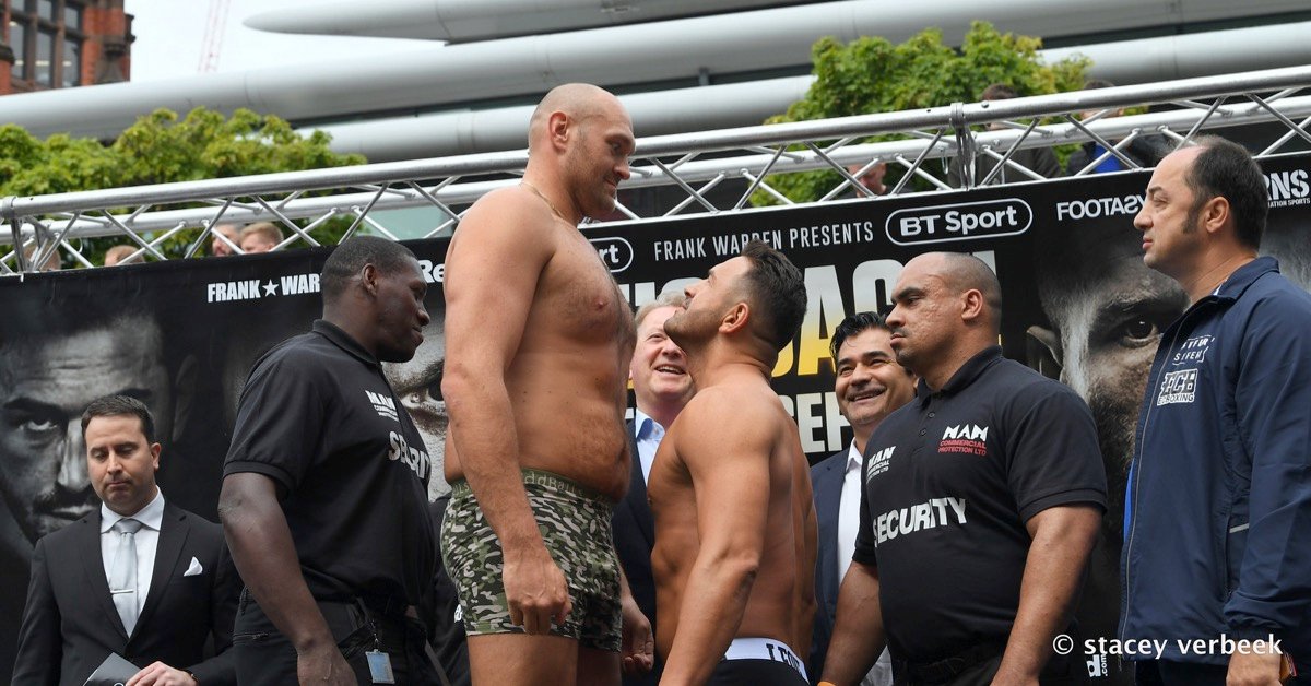 Tyson Fury vs. Sefer Seferi Weigh-In Results