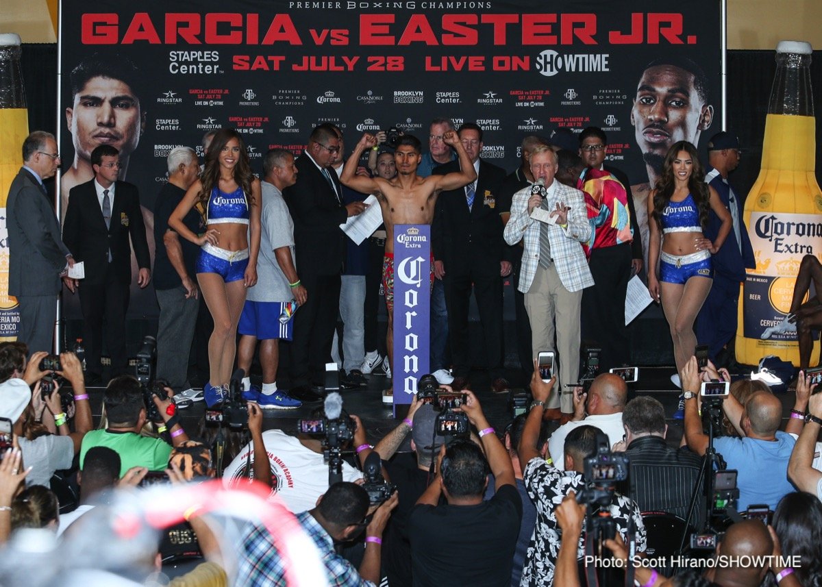 Weigh-in results: Mikey Garcia vs. Robert Easter Jr.