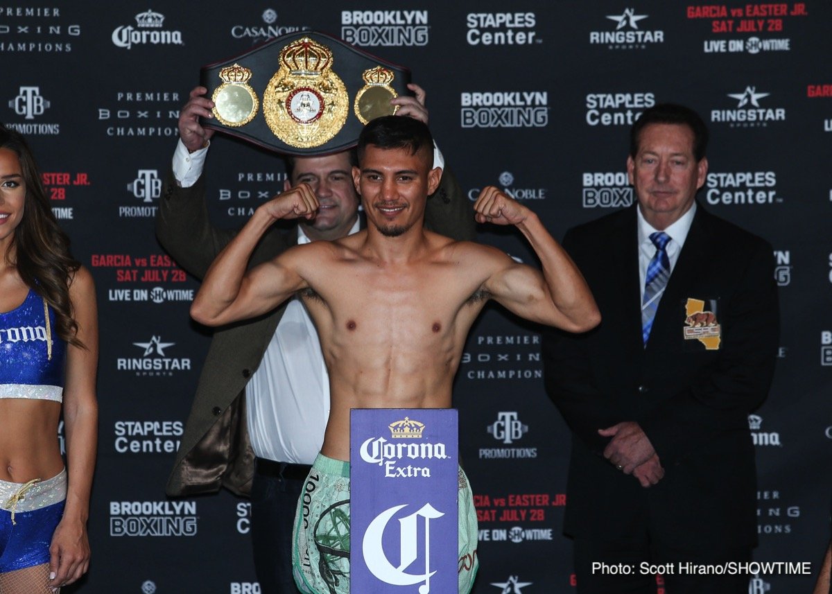 Weigh-in results: Mikey Garcia vs. Robert Easter Jr.