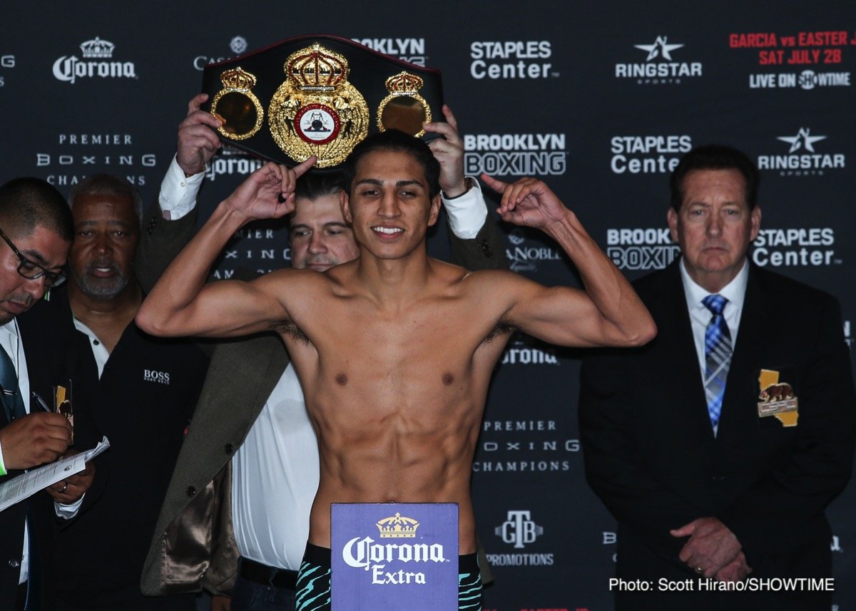 Weigh-in results: Mikey Garcia vs. Robert Easter Jr.