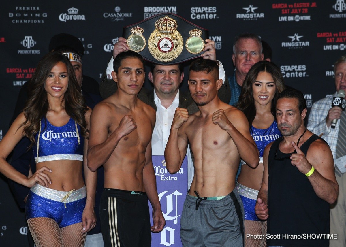 Weigh-in results: Mikey Garcia vs. Robert Easter Jr.